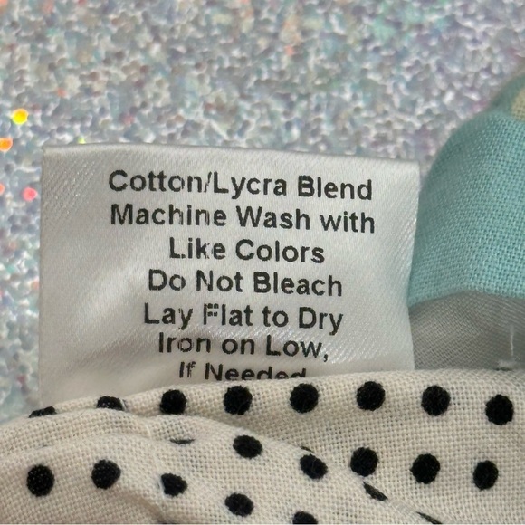 ApPEARel Tree Size 4T Ivory Green Halter Dress Elephant Polka Dot - Picture 10 of 10